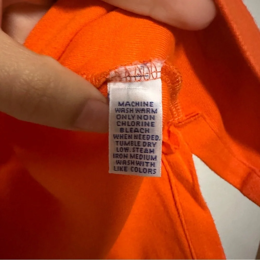Vintage POLO GOLF RALPH LAUREN Performance Golf Polo Shirt Bright Orange Size L